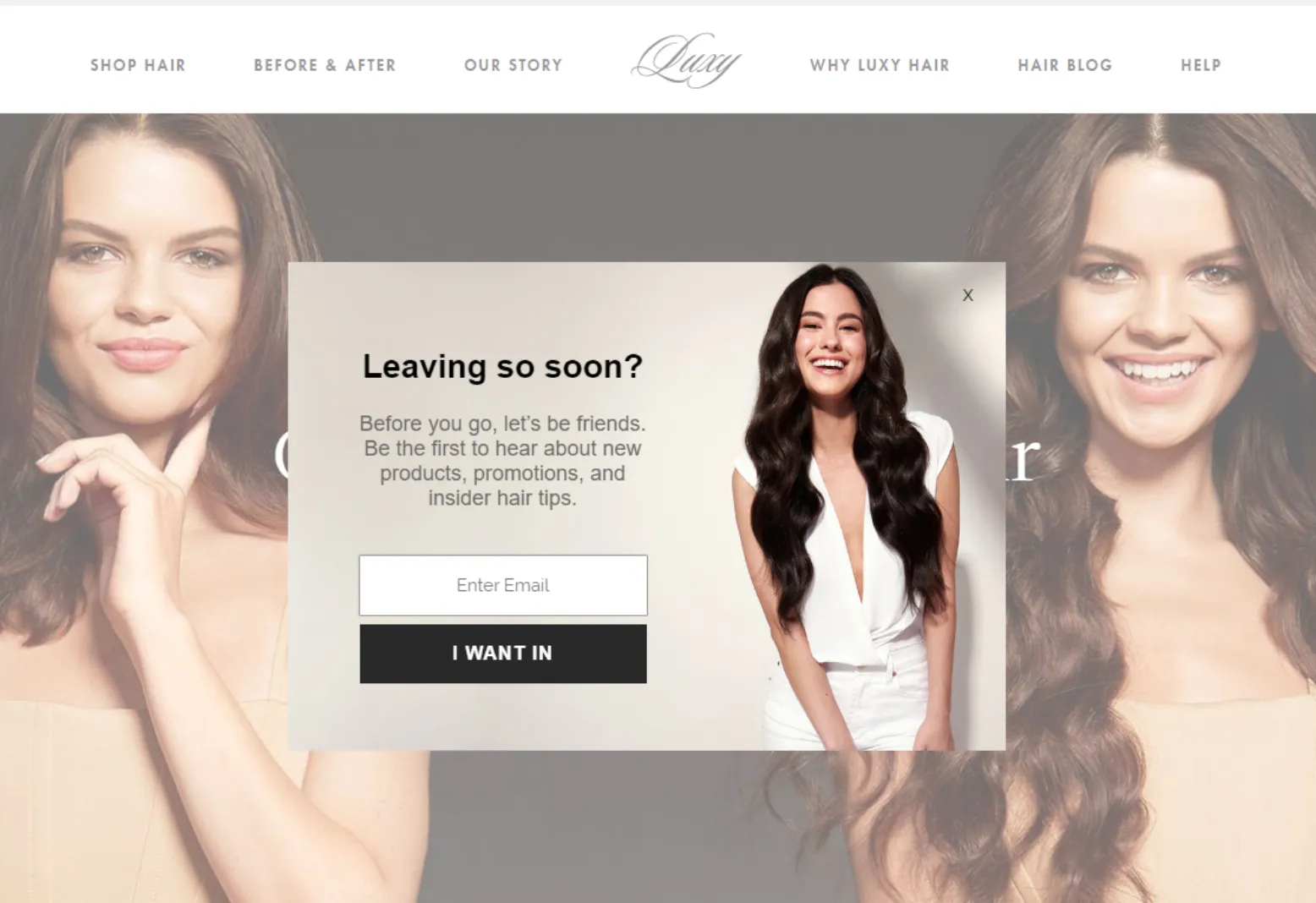 exit intent popups