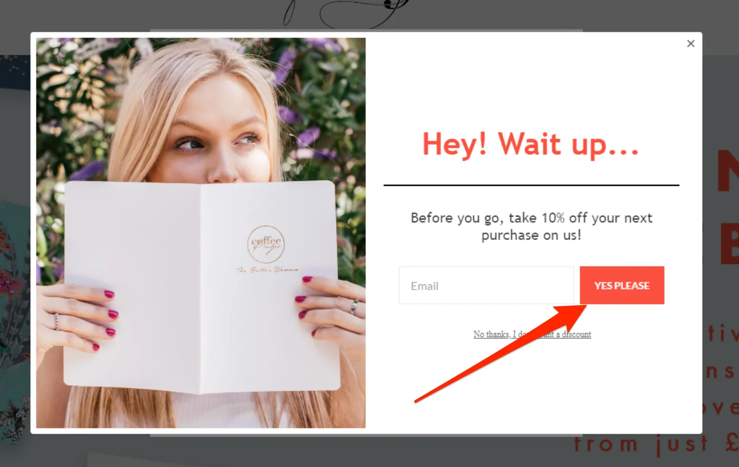 popup marketing