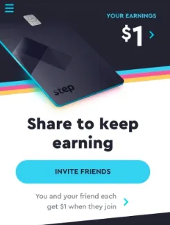 step app offers $1 referral program incentive