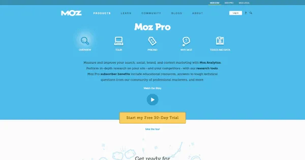 Moz Pro free trial reciprocity marketing examples