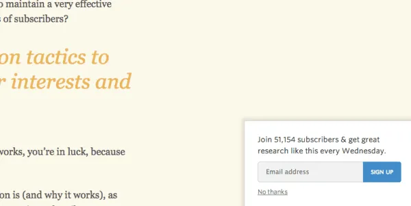 helpscout popup screengrab reciprocity marketing examples content marketing