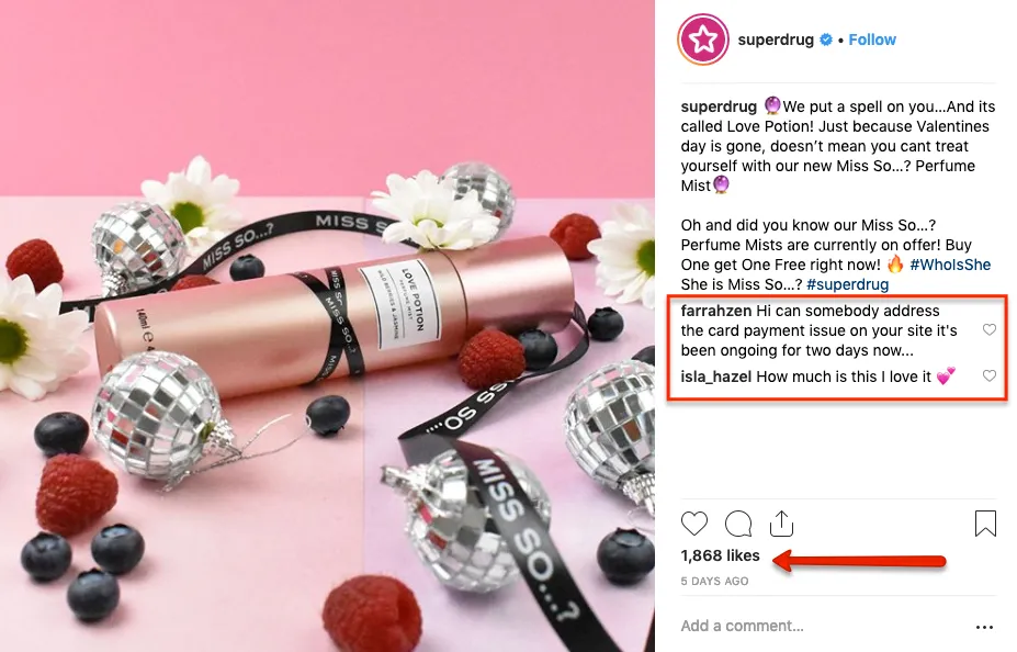 Lush cosmetics marketing strategy - superdrug lacks audience engagement unlike lush cosmetics
