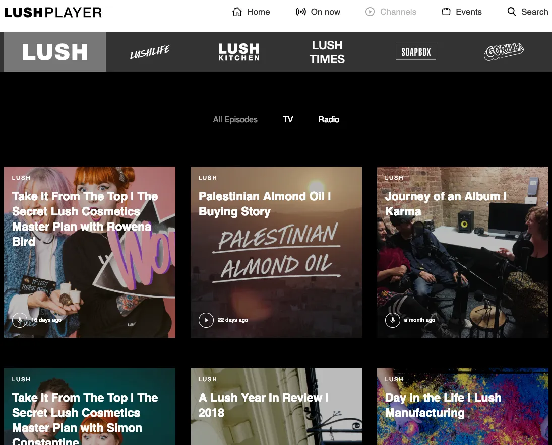 Lush Player
