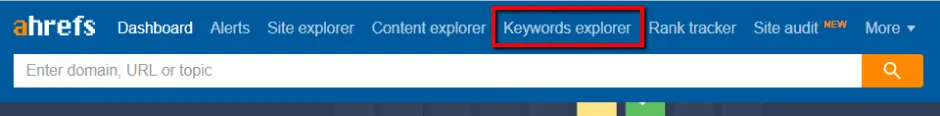 shopify keyword research - shopify keywords - ahrefs keyword explorer