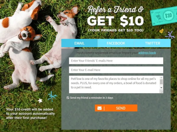 Best Valentine's Day referral programs - Petflow