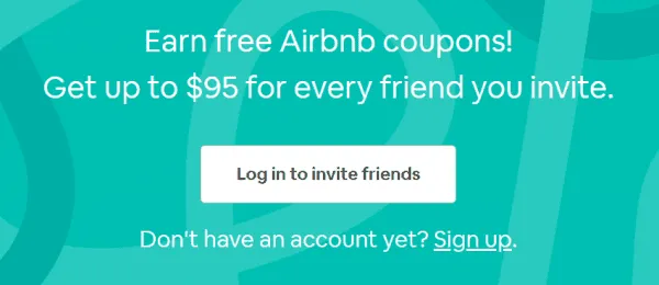 Valentine's Day referral programs - AirBnb
