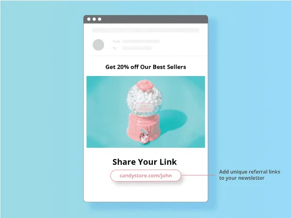 mailchimp referralcandy integration - now you can add unique referral links to newsletter mail merge