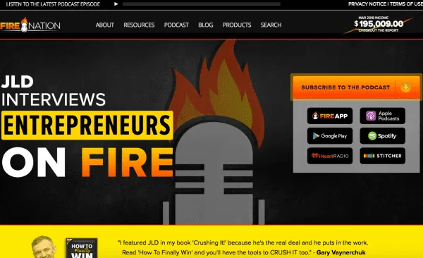 entrepreneur on fire podcast