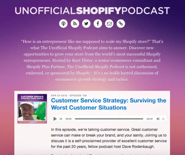 the unofficial shopify podcast