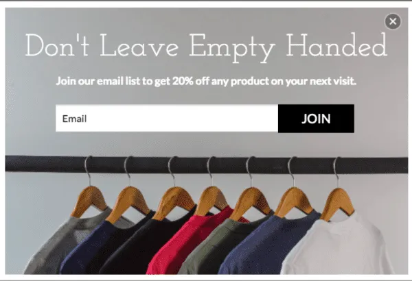 Grow Your Email List: Use exit intent