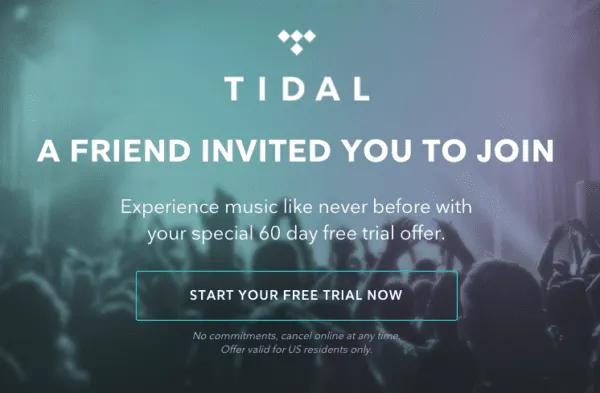 tidal-referral-friend-landing-page