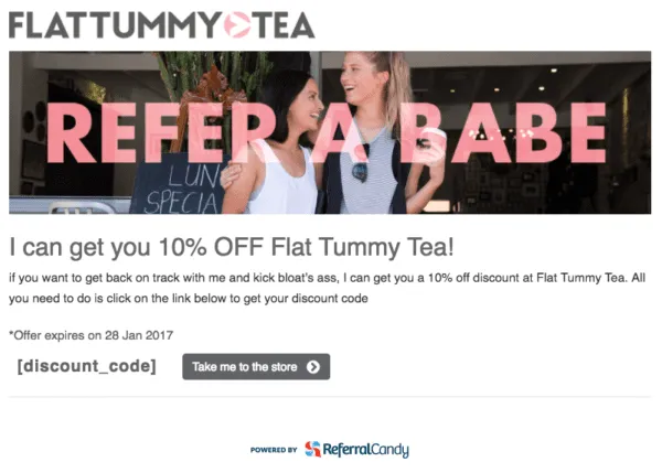 flattummytea-referral-friend-landing-page