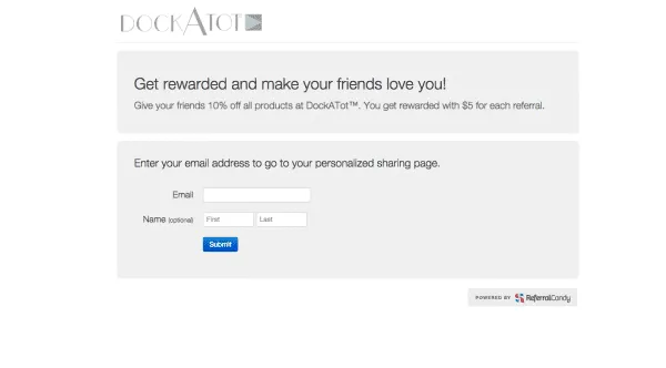 dock a tot referral program