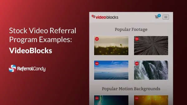 Stock Video Referral Program Examples: VideoBlocks