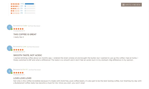 customer reviews