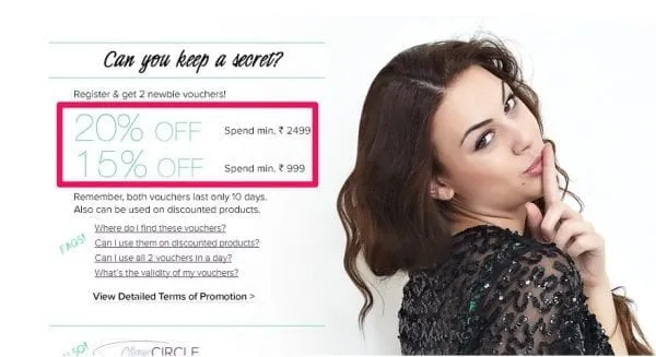 minimum sale discount