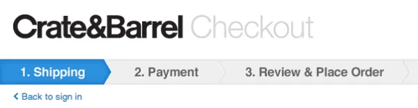 website checkout