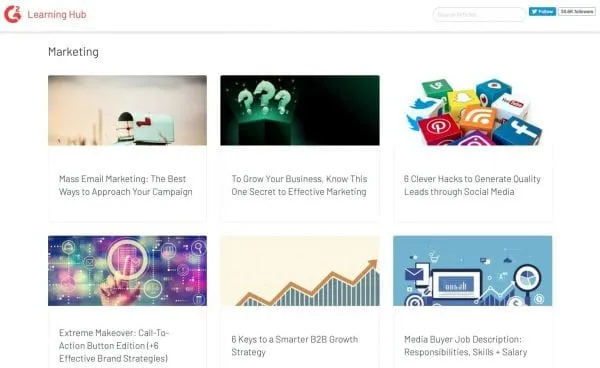 best marketing blogs g2 learn g2crowd marketing section