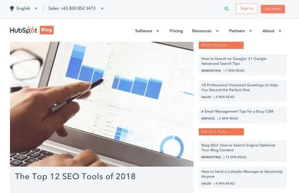 Hubspot blog 