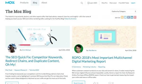 moz blog best content marketing seo 