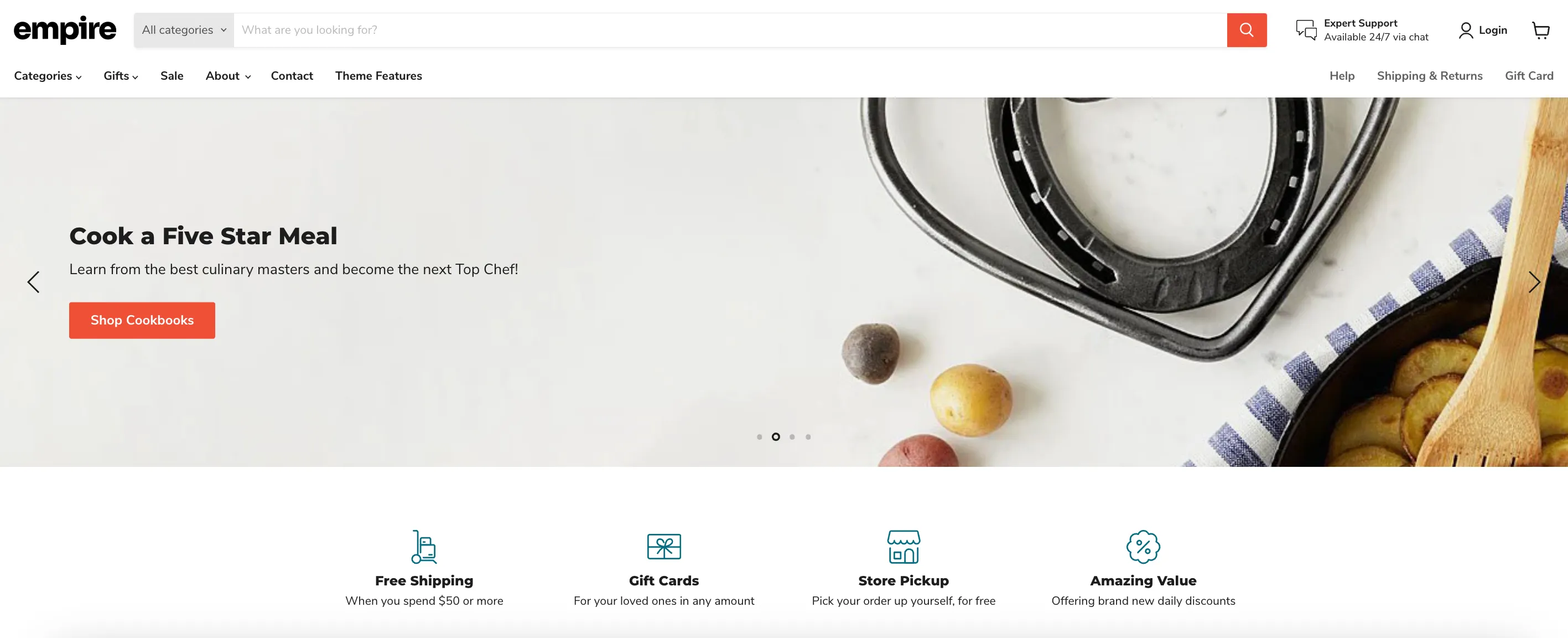Minimog Shopify theme demo page
