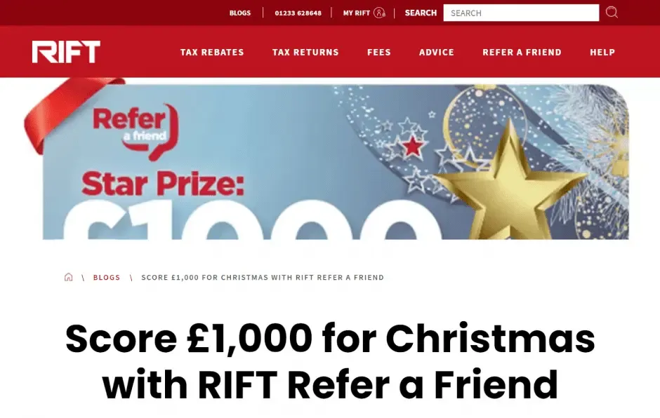Rift refer a friend campaign