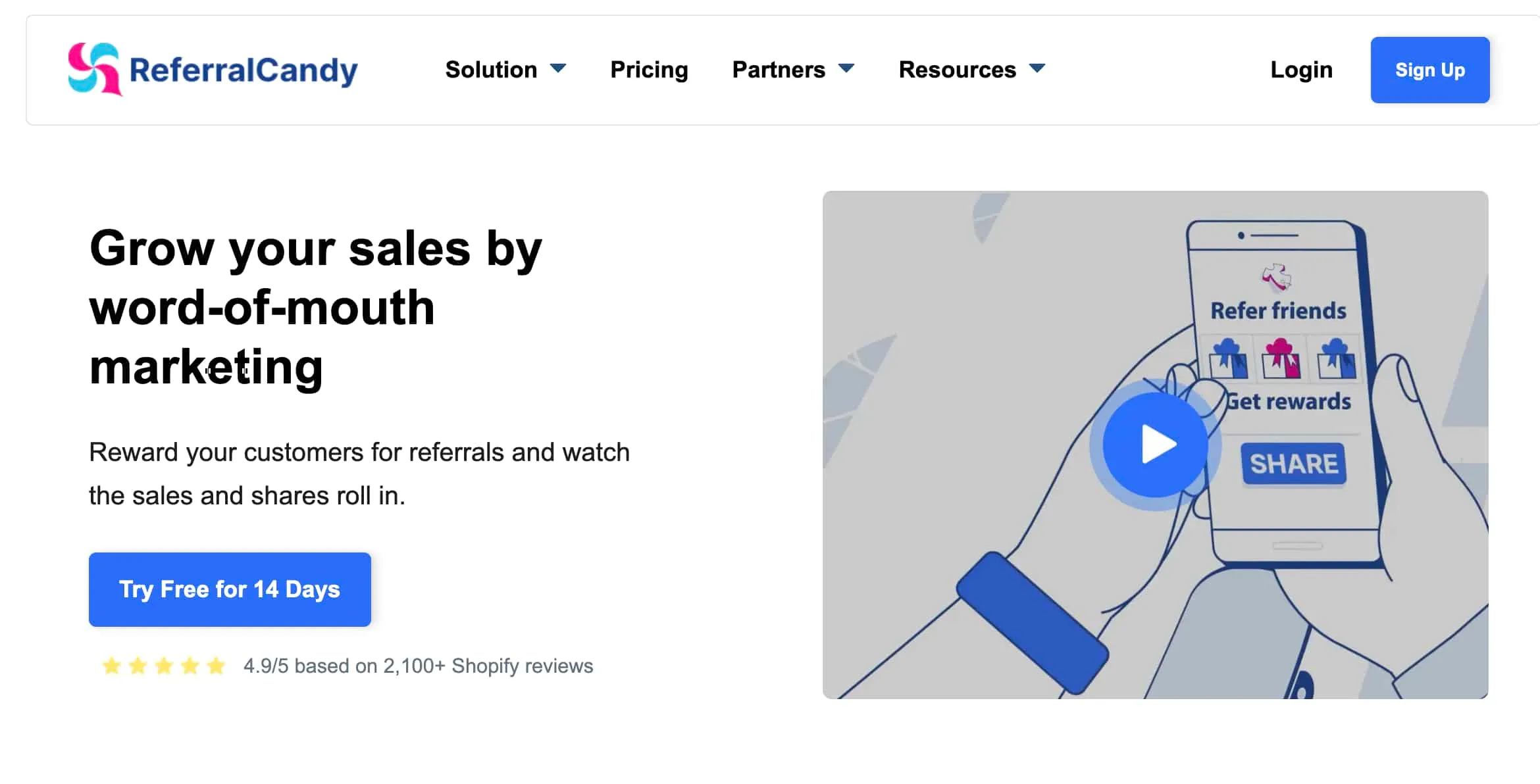 Home page of the best affiliate marketing plugin ReferralCany