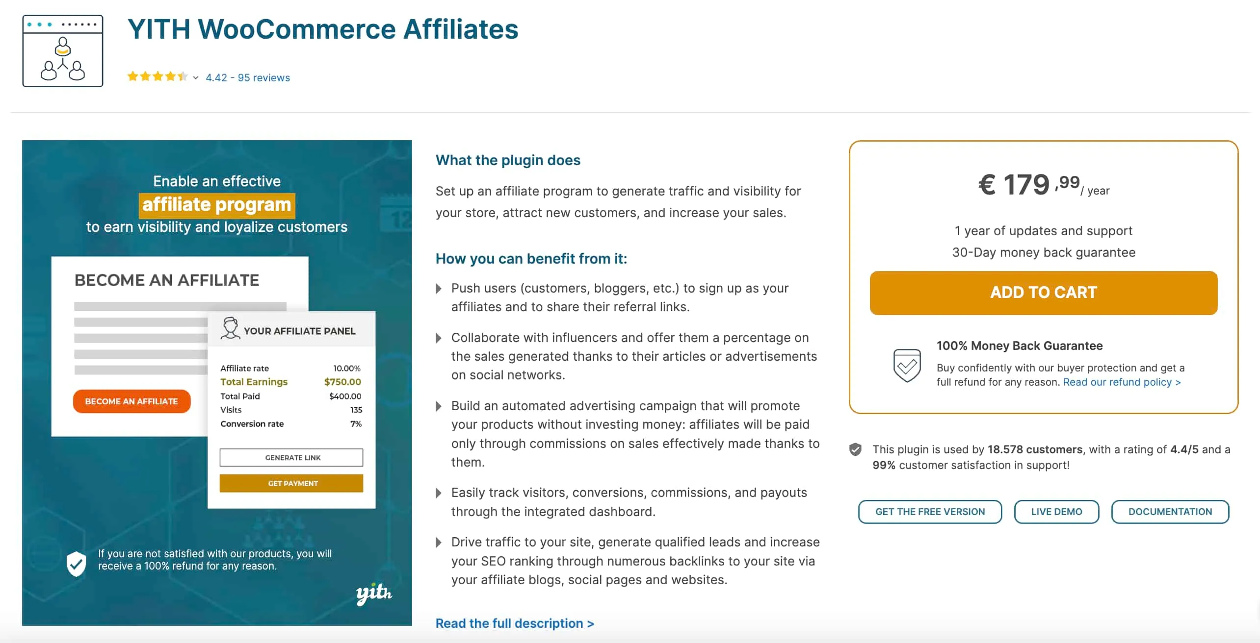 Home page of YITH WooCommerce Affiliates
