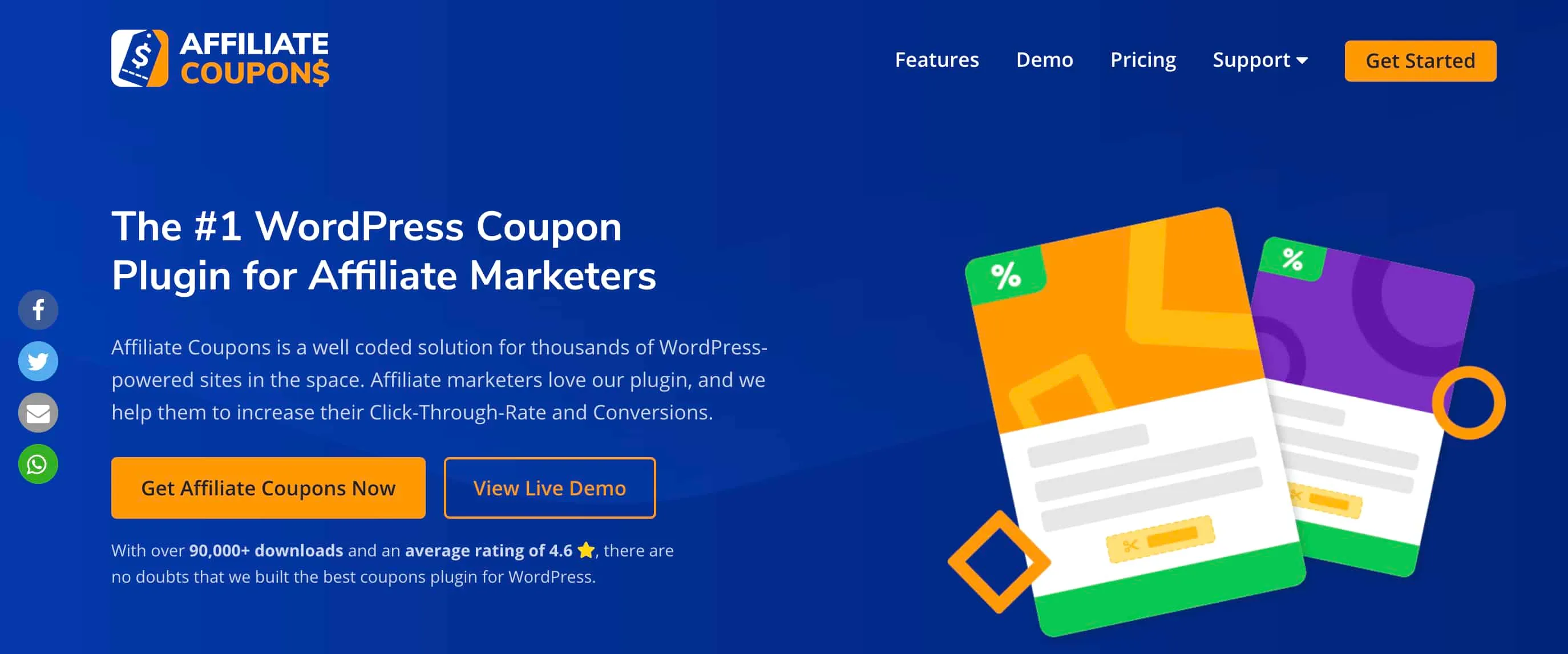 Home page of Affiliate Coupons