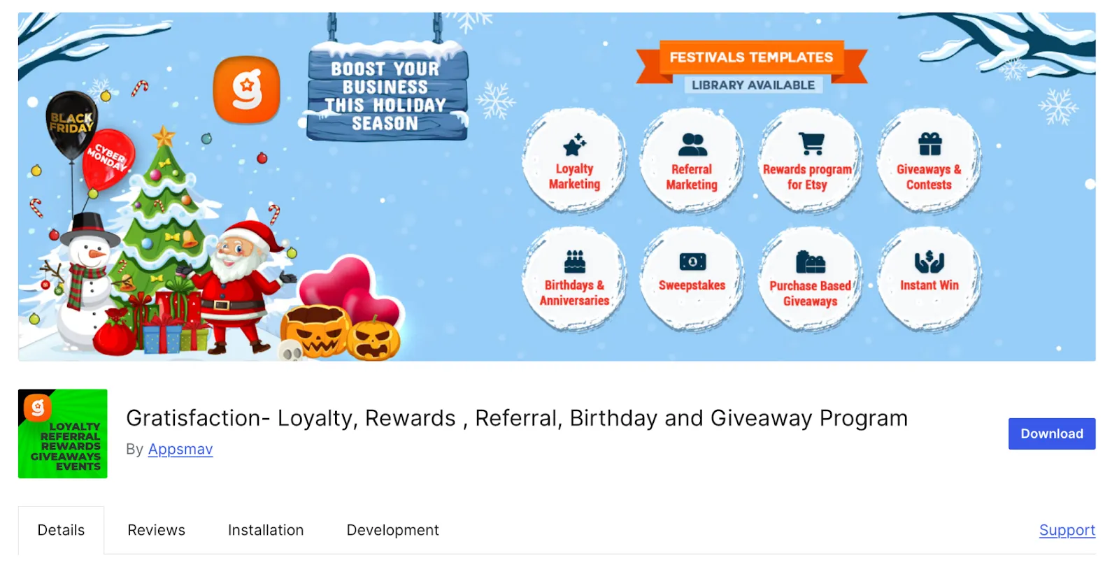 Product page of Gratisfaction