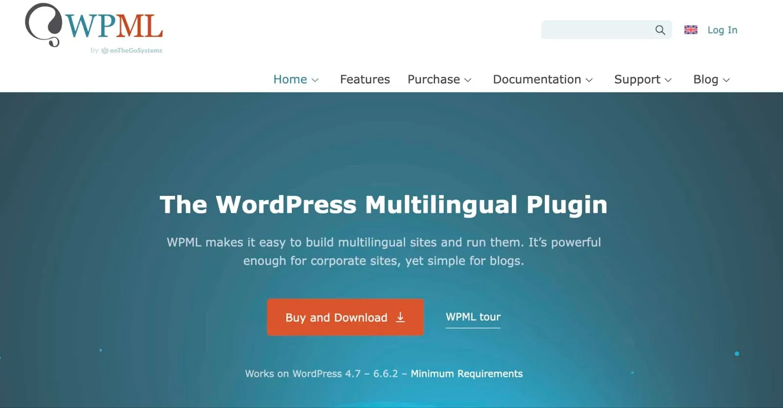 Home page of WPML