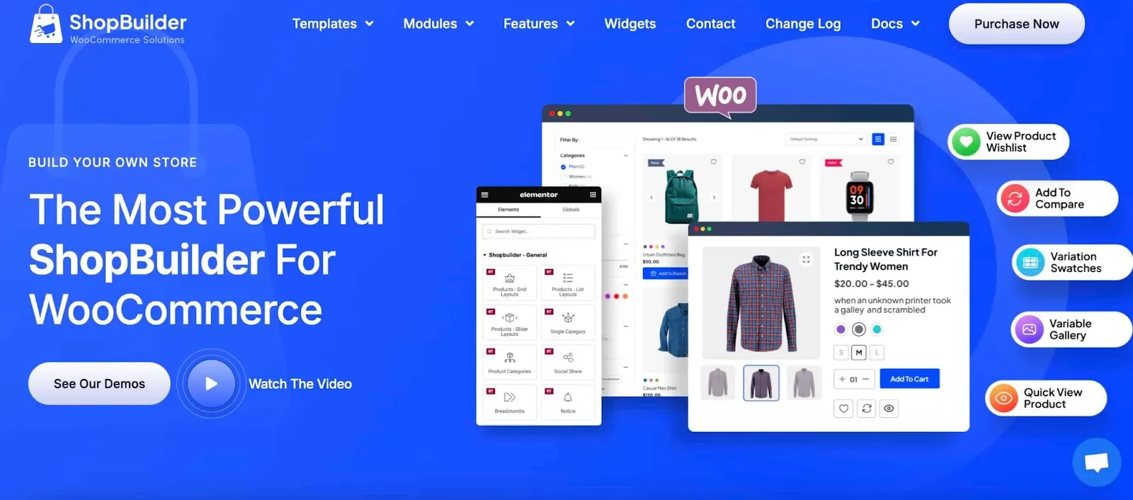 Home page of ShopBuilder