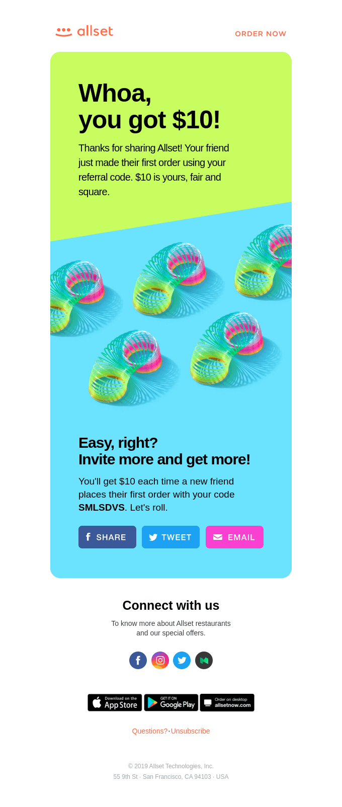 Allset referral program