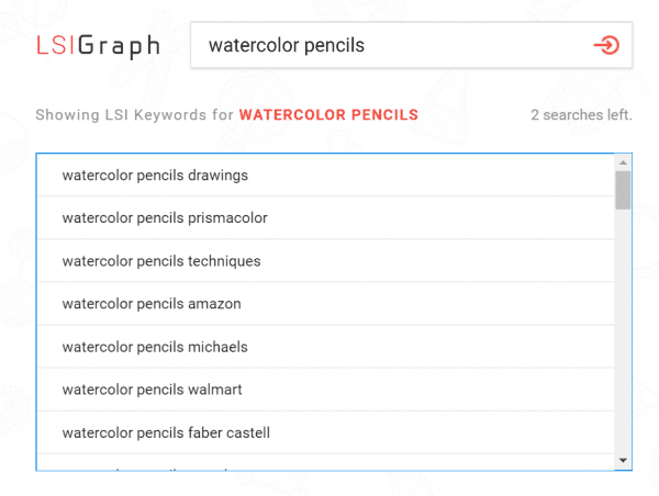 shopify keyword research - shopify keywords - lsi graph relevant terms