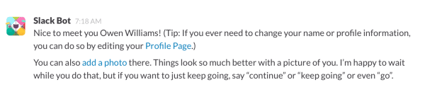 slack bot