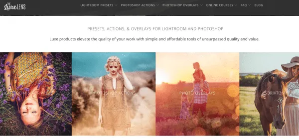 shopify digital products - the luxe lens