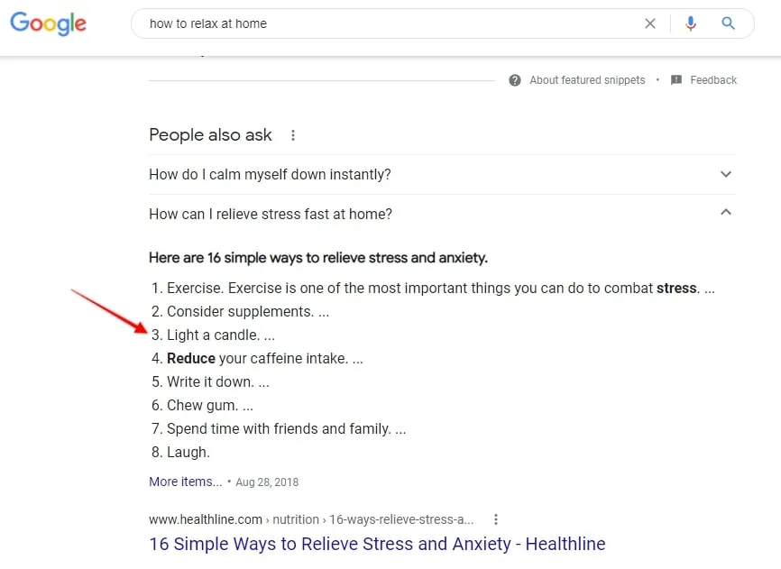 top of funnel content on google