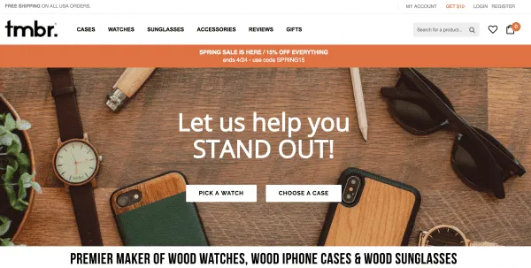 BigCommerce Store Design: Tmbr