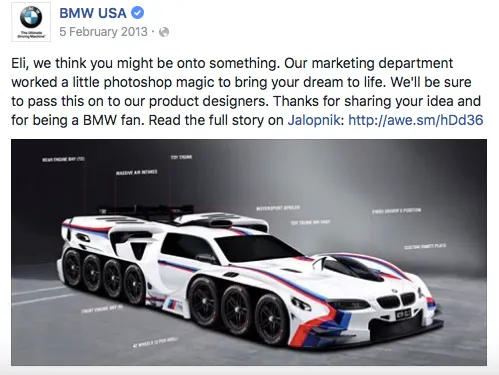 bmw tank funny social media facebook