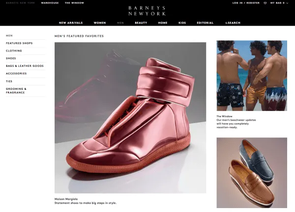 barneys-menswear-ecommerce-site