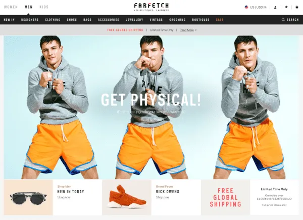 farfetch-menswear-ecommerce-site