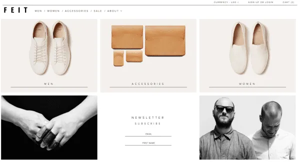 feit-direct-menswear-ecommerce-site