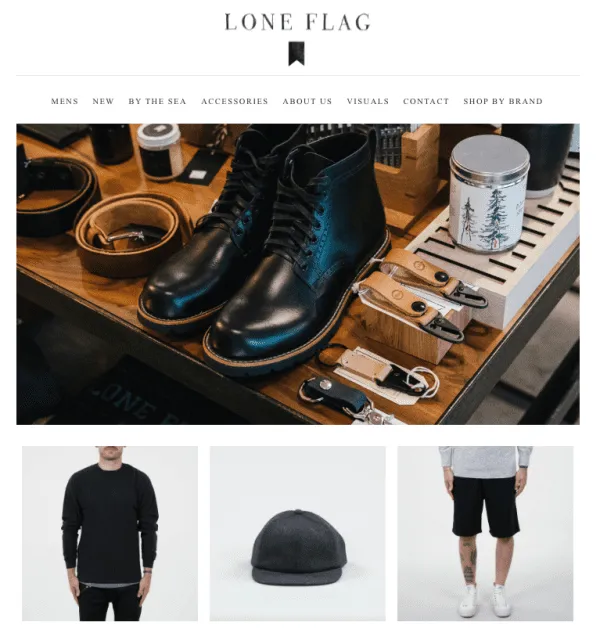 lone-flag-menswear-ecommerce-site