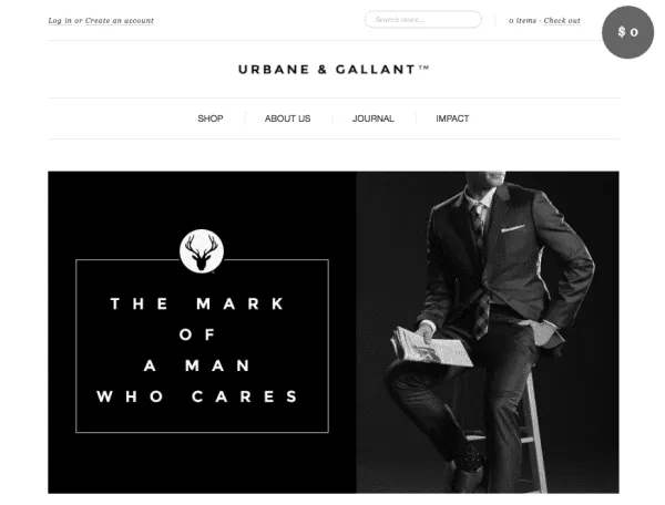 urbane-and-gallant-menswear-ecommerce-site