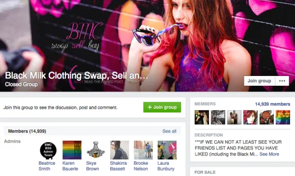 Black Milk Swap Sell Buy Facebook Group