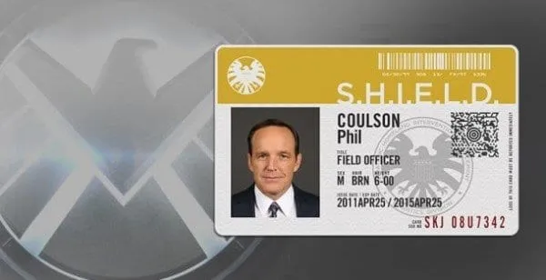 agent coulson id card agent of shield