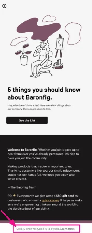 launch-referral-program-add-ctas-to-marketing-assets--baronfig-marketing-newsletters