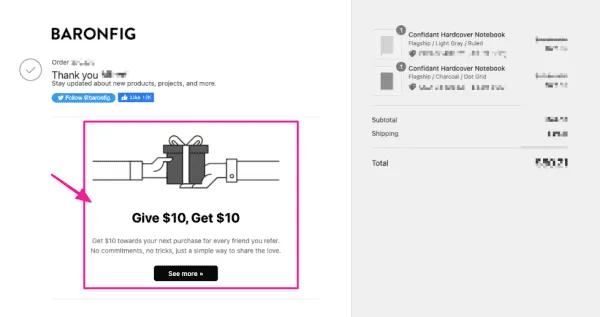 launch-referral-program-add-ctas-to-marketing-assets--baronfig-checkout-page-order-confirmation