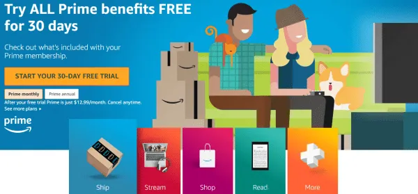 compete with amazon: - amazon prime subscription benefits