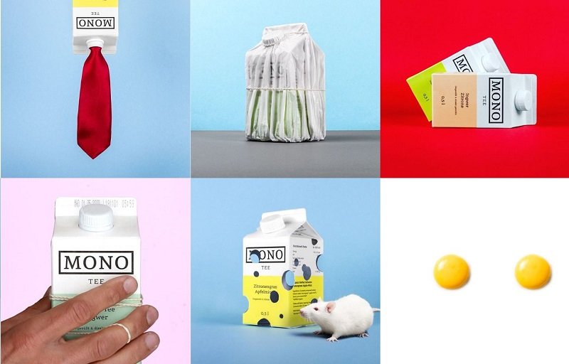 product branding example - mono tee consistent branding